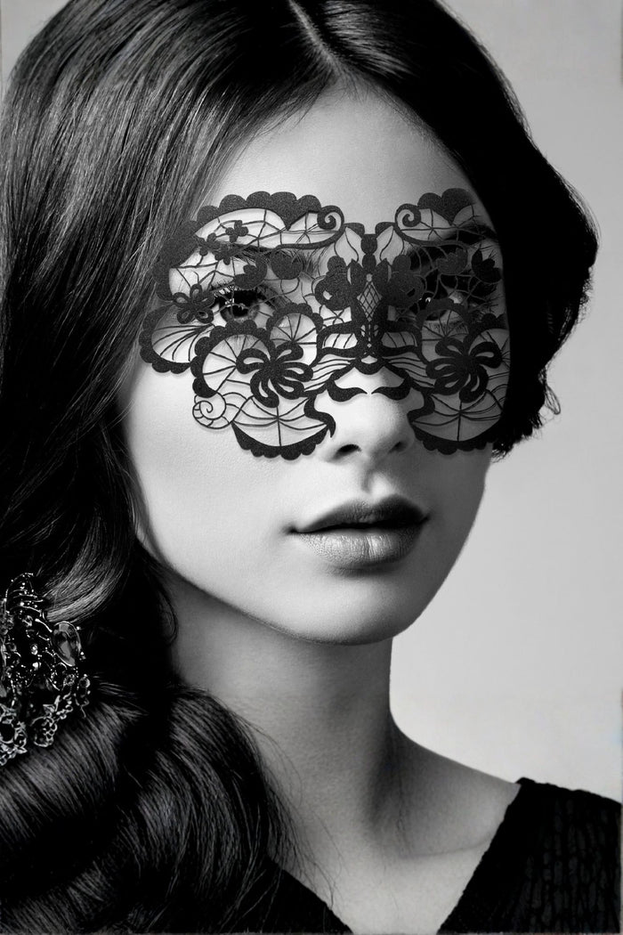 Bijoux Indiscrets Anna Vinyl Mask Black