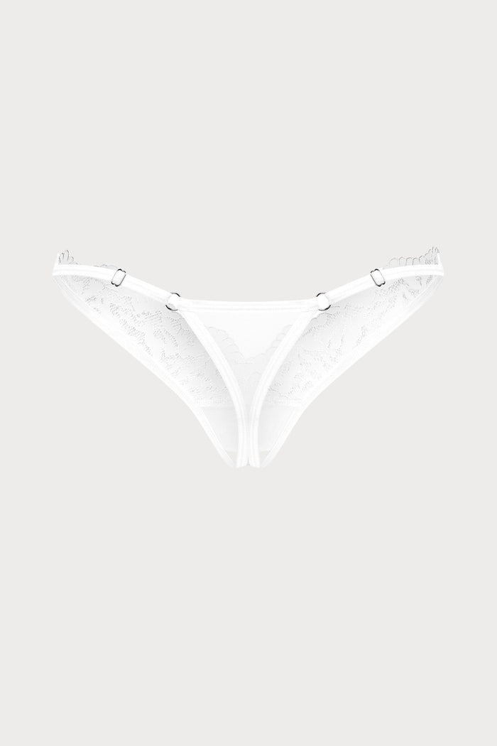 Obsessive Arrowel White Crotchless Thong