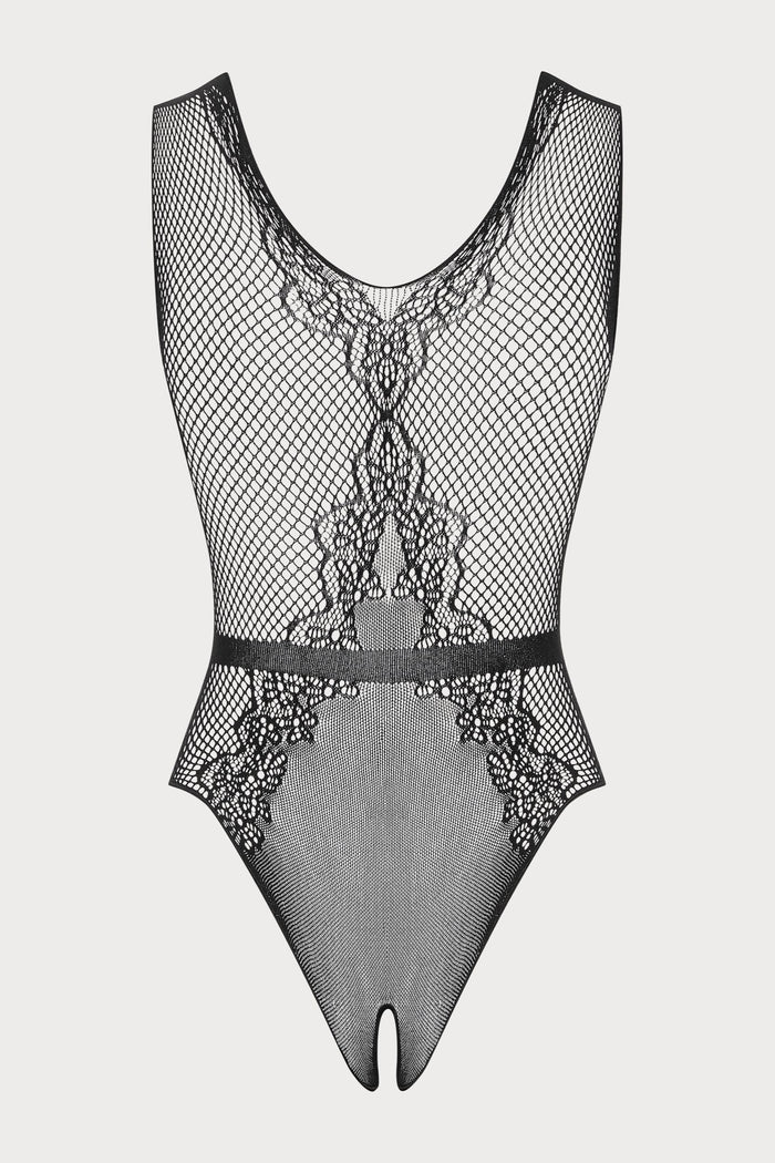 Obsessive B115 Black Crotchless Teddy