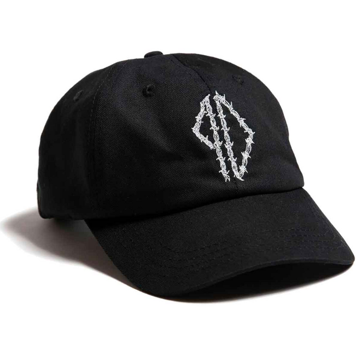 Barbed Wire 6-Panel Cap (Black)