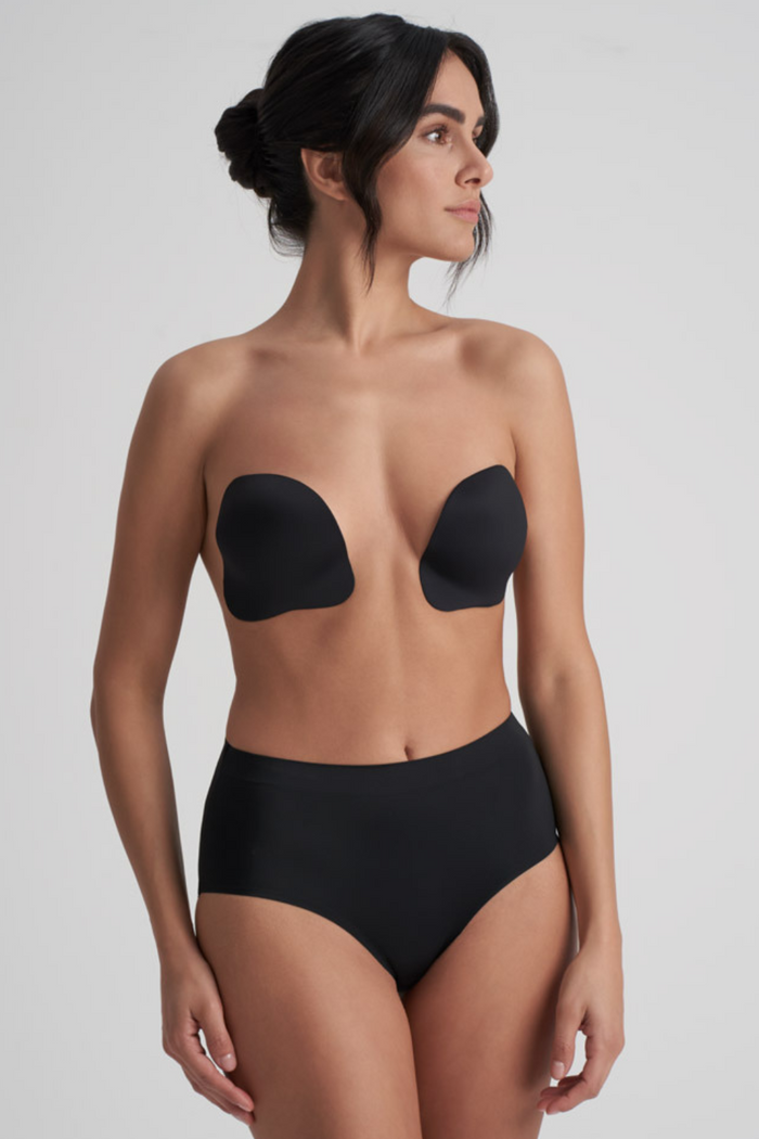 Bye Bra Push-Up Adhesive Cups Black
