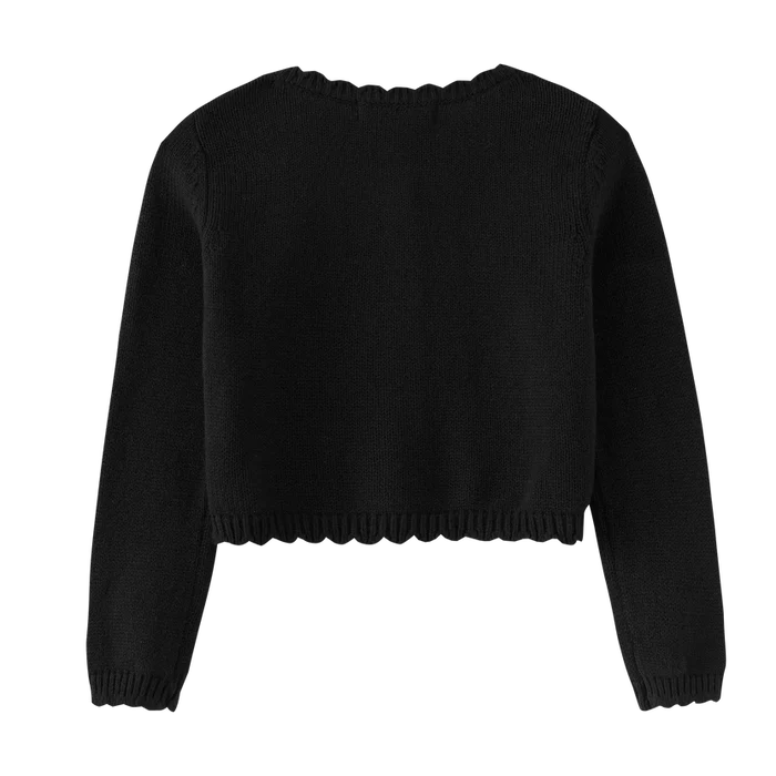 cardigan button front - black