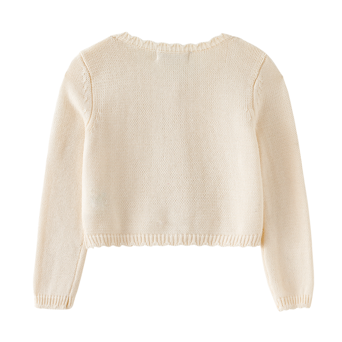 cardigan button front - cream