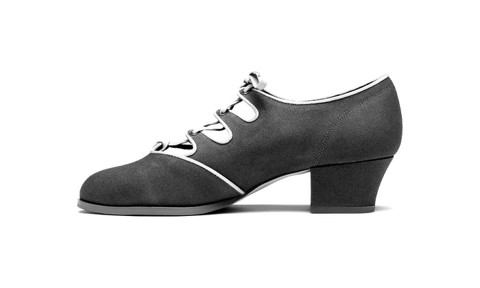 Clementine Vintage Ghillie Shoes Wide (Moss Green/Taupe)
