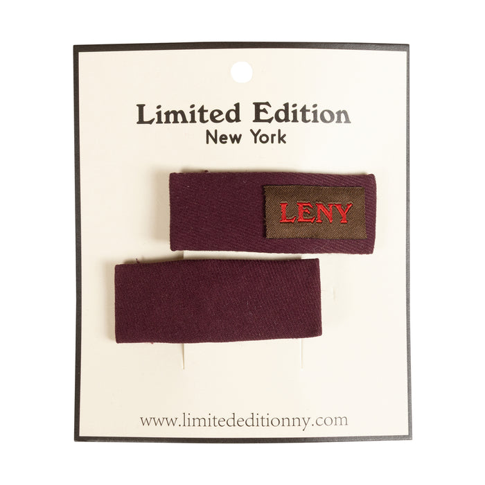 clip canvas logo patch snap 2 pk - plum-337