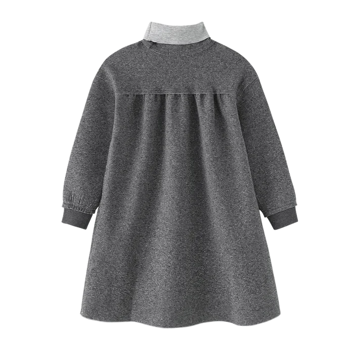 dress high waisted turtlneck - grey