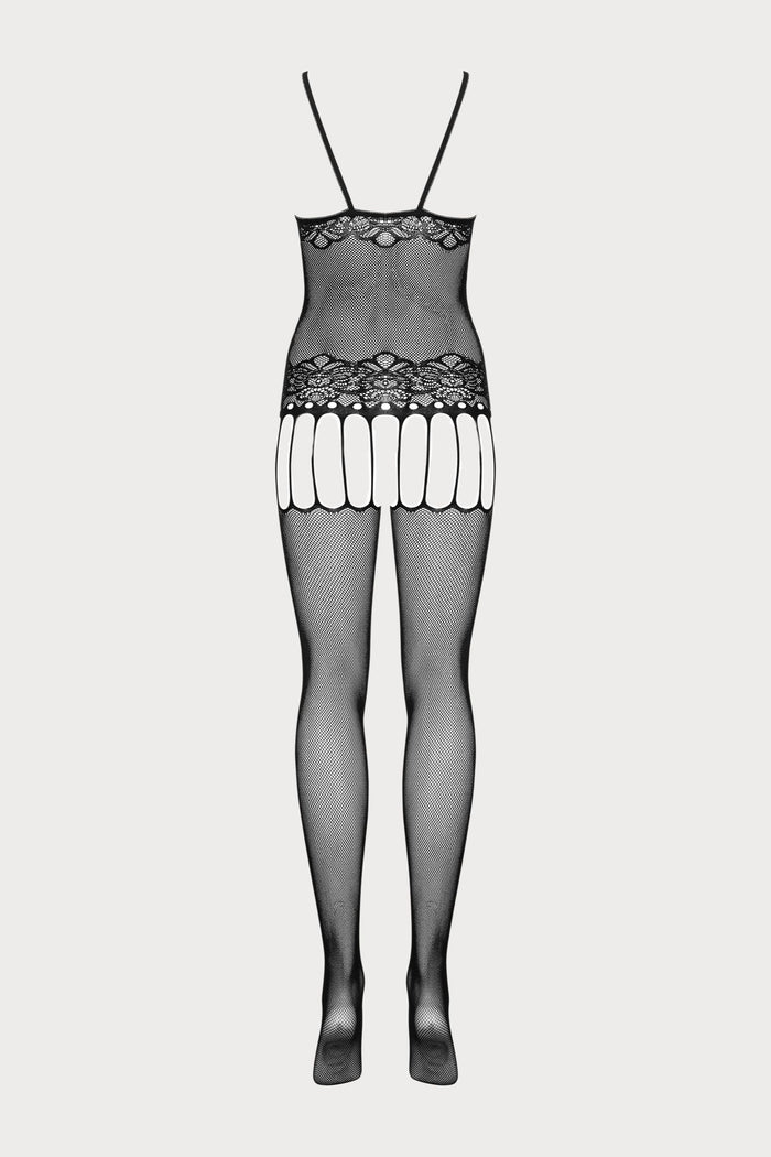 Obsessive F235 Crotchless Bodystocking Black