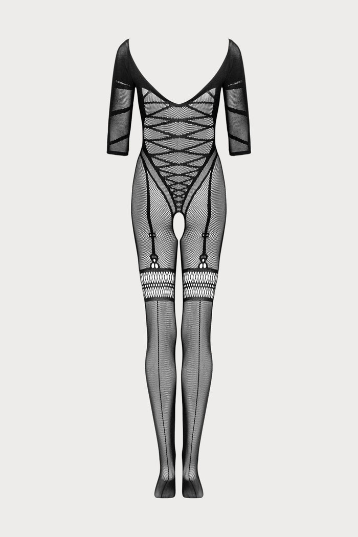 Obsessive G329 Open Crotch Bodystocking Black
