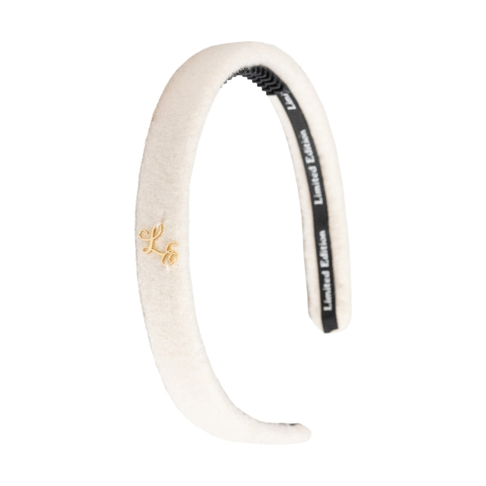 headband brushed wool thin - ivory-99
