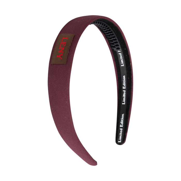 headband canvas logo patch - plum-337