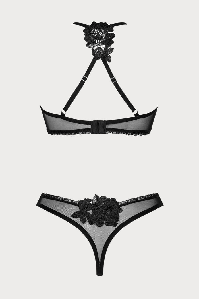 Obsessive Latinesa Bra & Thong Black