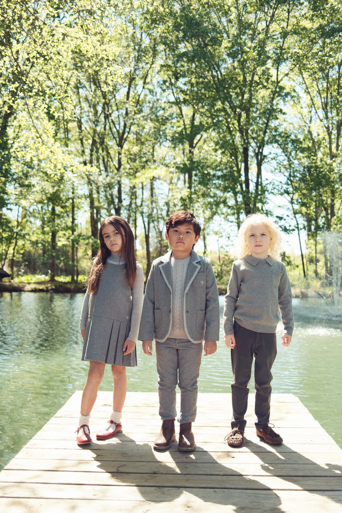 pants wool - charcoal