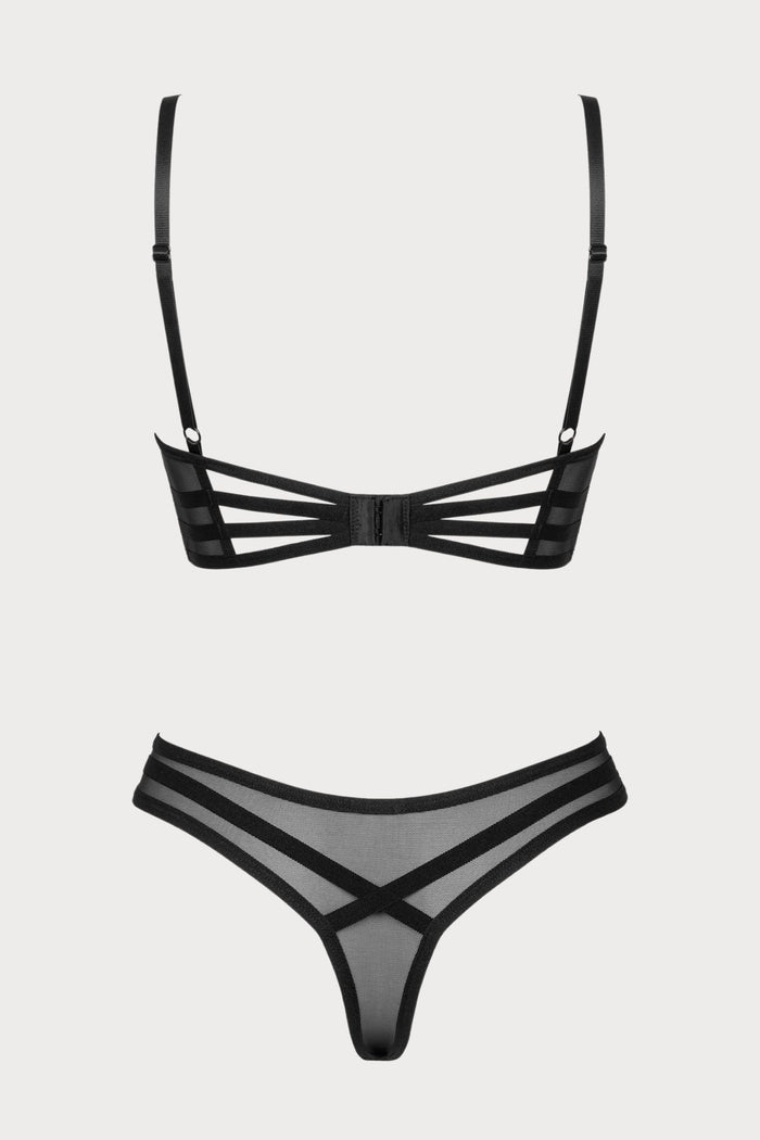 Obsessive Roxelia Bra & Thong Black