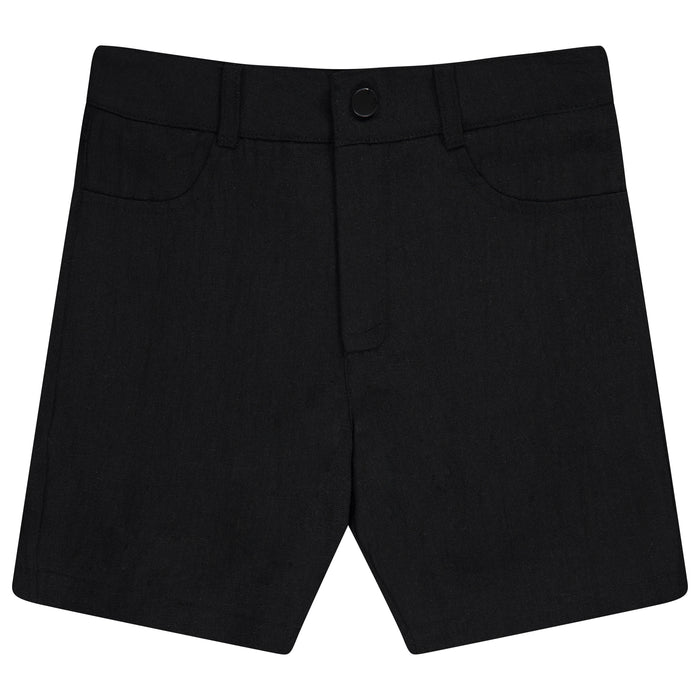 shorts linen - black