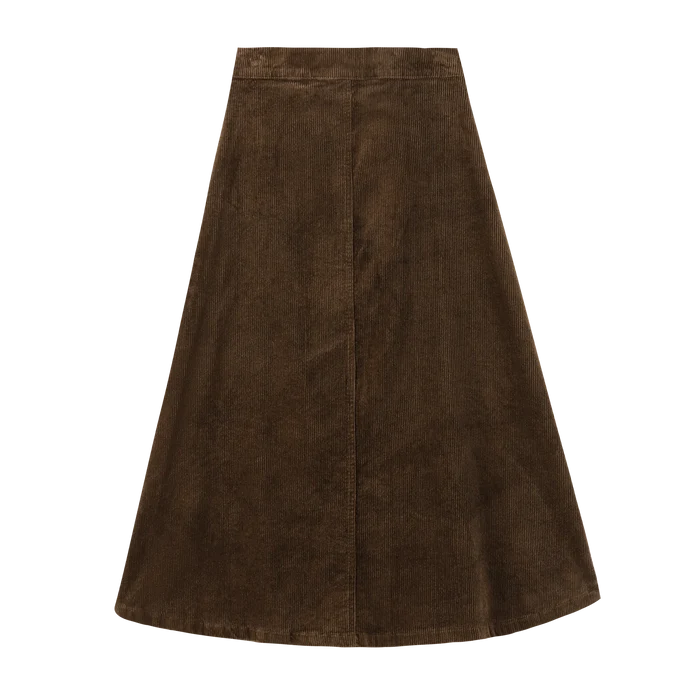 skirt corduroy button down - brown
