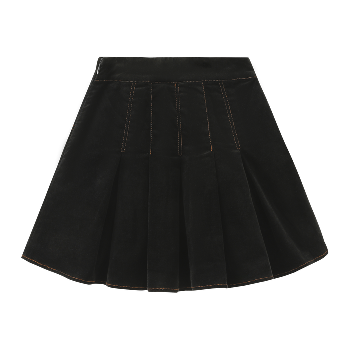 skirt panelled with pockets - navy