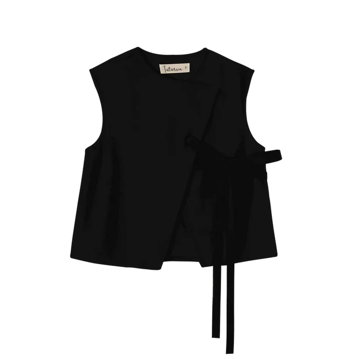 vest wrap style - black