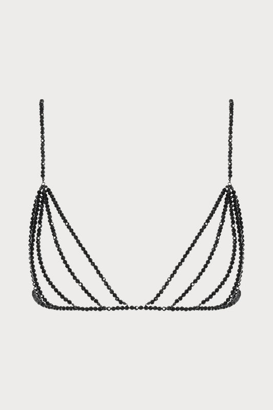 Maison Close À Ton Cou Open Pearl Triangle Bra - Naughty Knickers