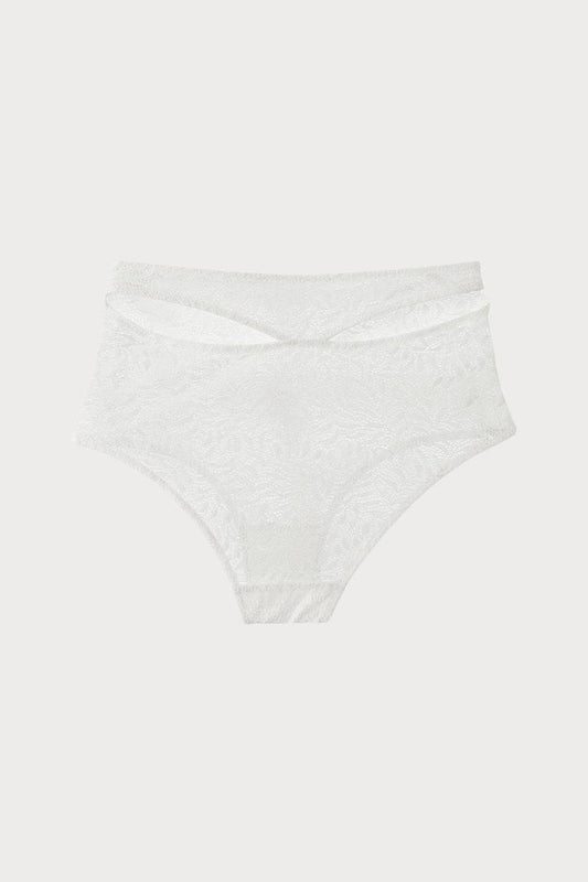 Else Acacia Off White High Waist Cut Out Brief