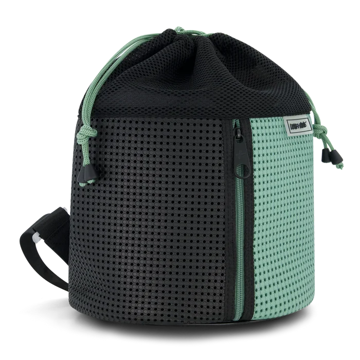 backpack drawstring zipper - sage glow