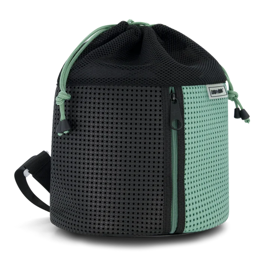 backpack drawstring zipper - sage glow