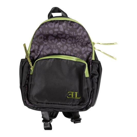 backpack leopard print small - black-9