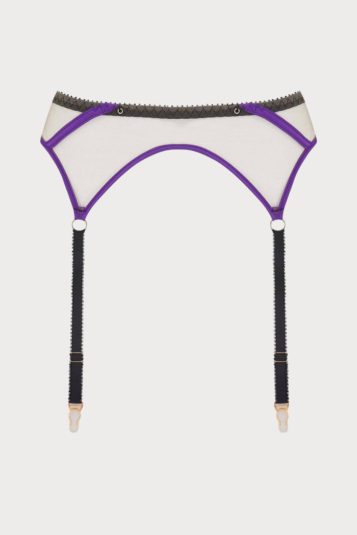 Edge o' Beyond Barbie Purple Suspender Belt