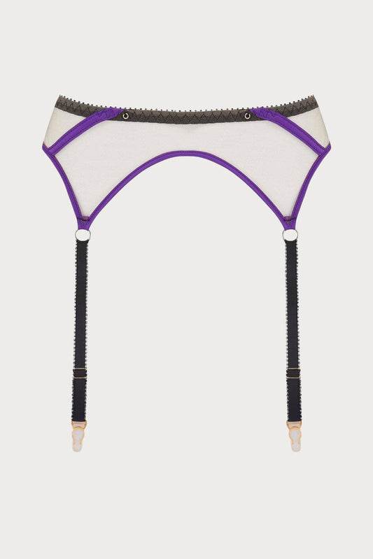 Edge o' Beyond Barbie Purple Suspender Belt