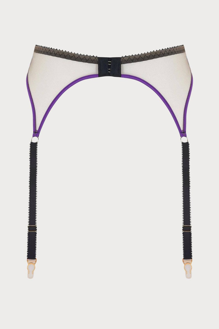 Edge o' Beyond Barbie Purple Suspender Belt