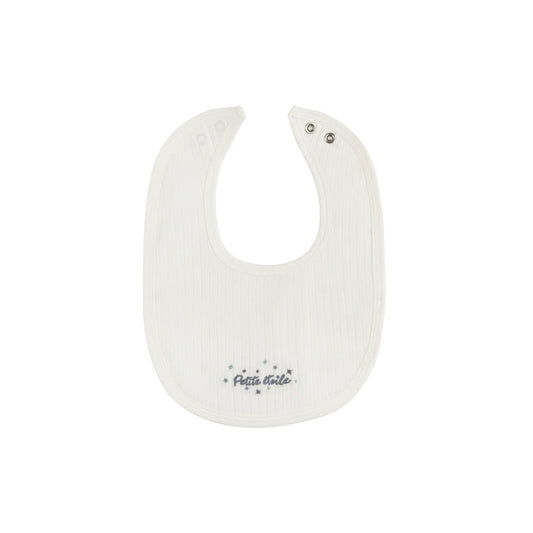 bib floral star embroidered - ivory stars