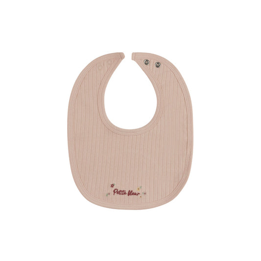 bib floral star embroidered - pink floral