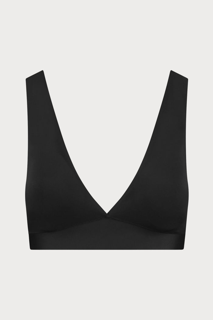 Black Deep Plunge Bra