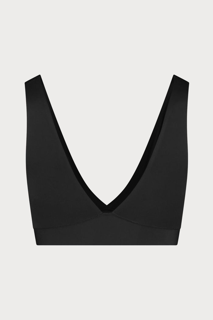 Black Deep Plunge Bra