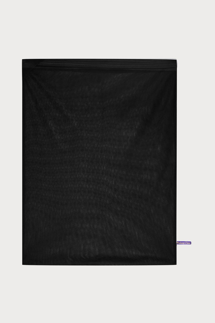 Maison Close Black Rectangular Lingerie Mesh Wash Bag - Naughty Knickers