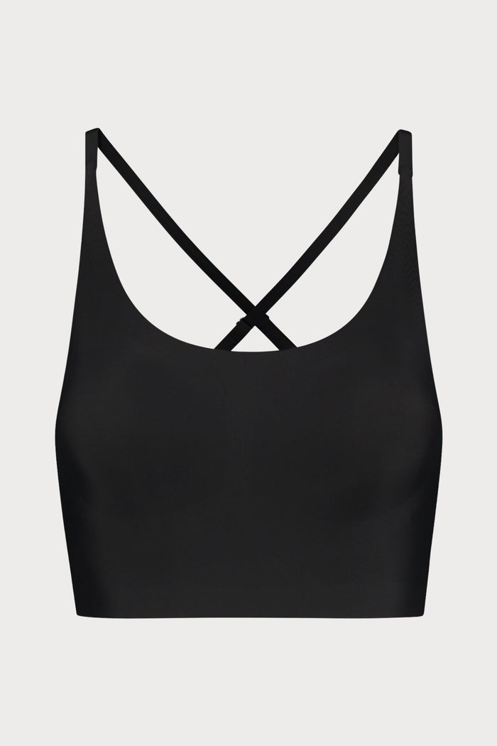 Black Round Neck Bra
