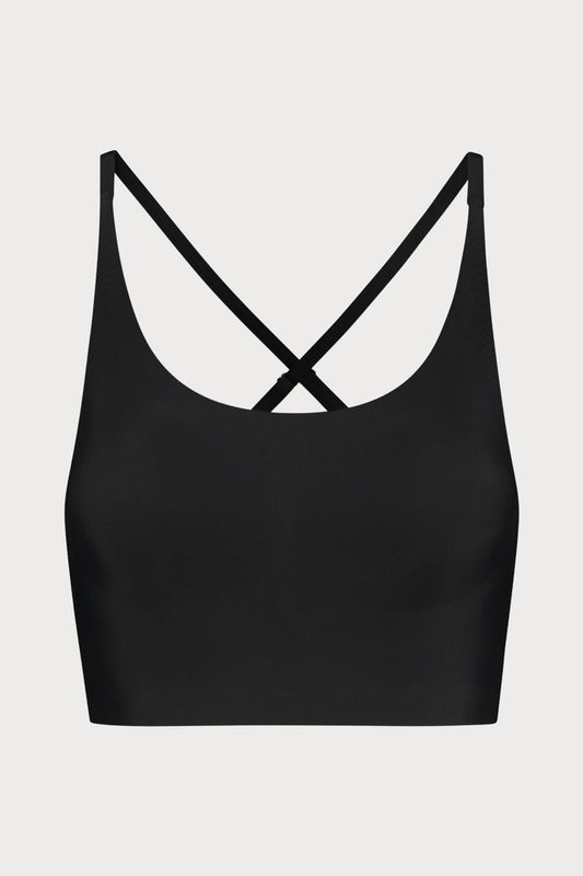 Black Round Neck Bra