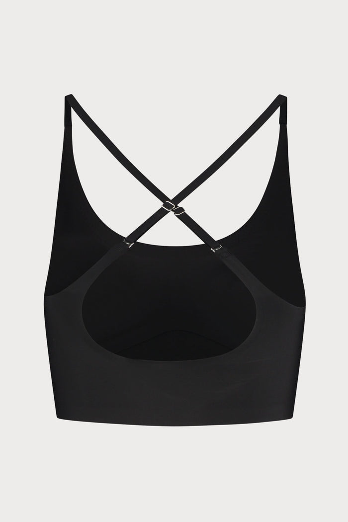 Black Round Neck Bra