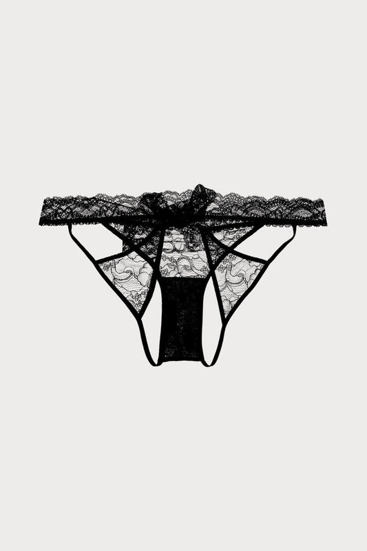 Boîte à Désir Cheeky Open Back Lace Brief