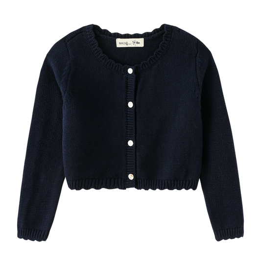 cardigan button front - navy