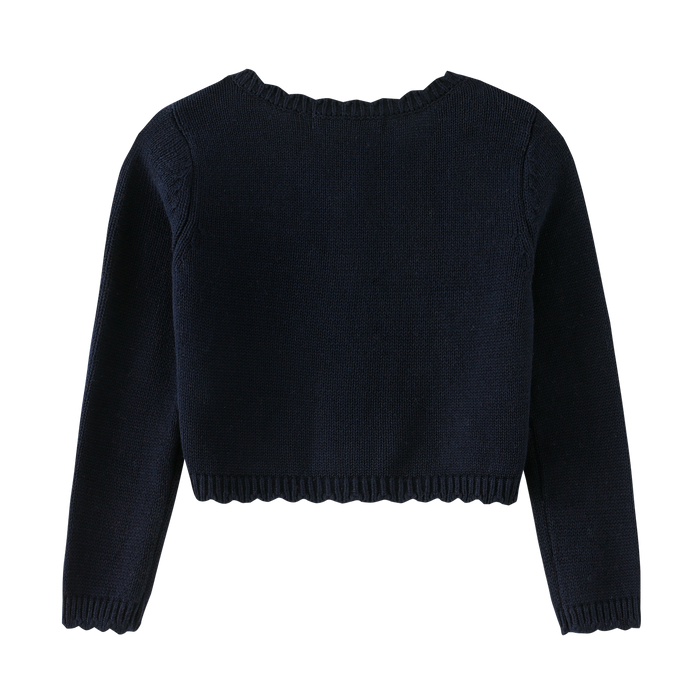 cardigan button front - navy