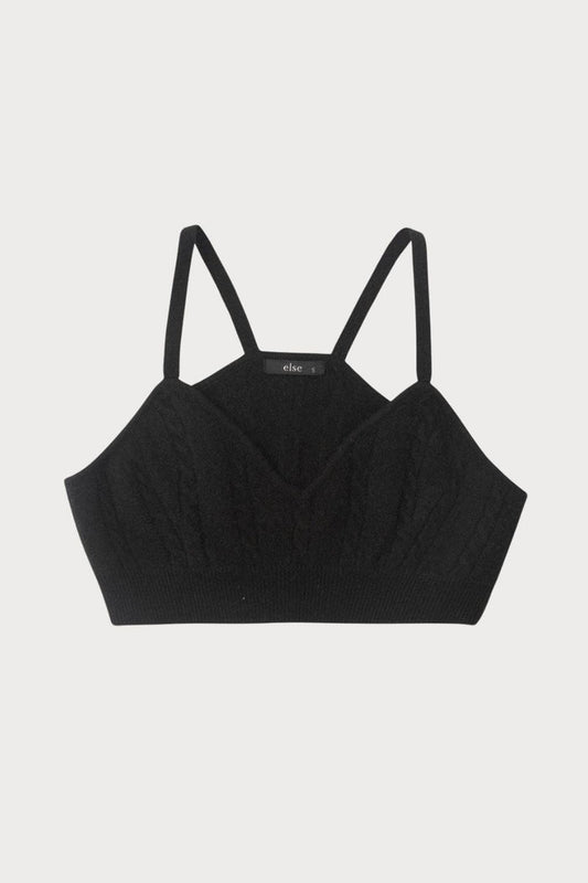 Else Cashmere Bralette Black