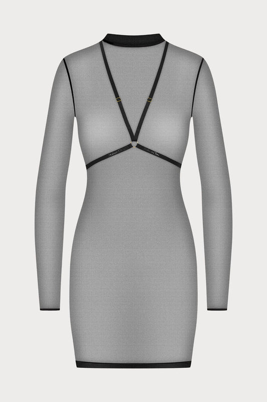Corps à Corps Dress with Harness Black
