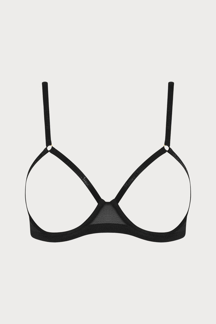Corps à Corps Open Underwired Bra Black