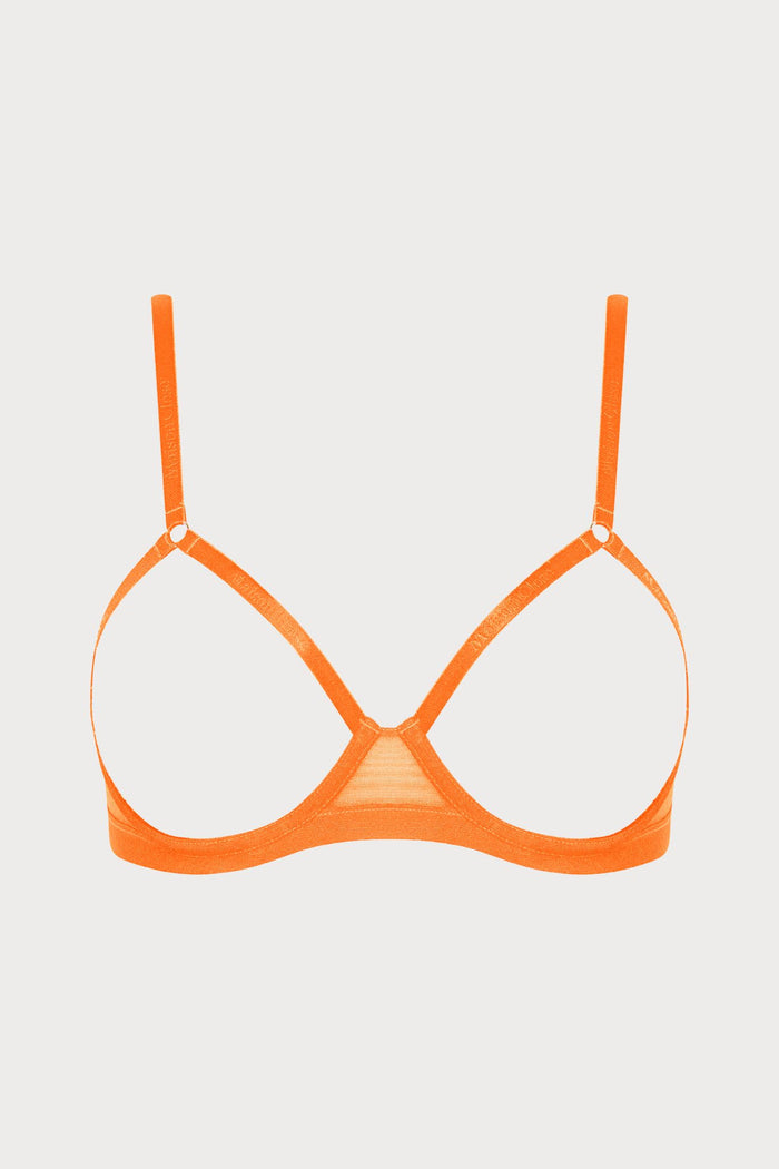 Corps à Corps Open Underwired Bra Neon Orange