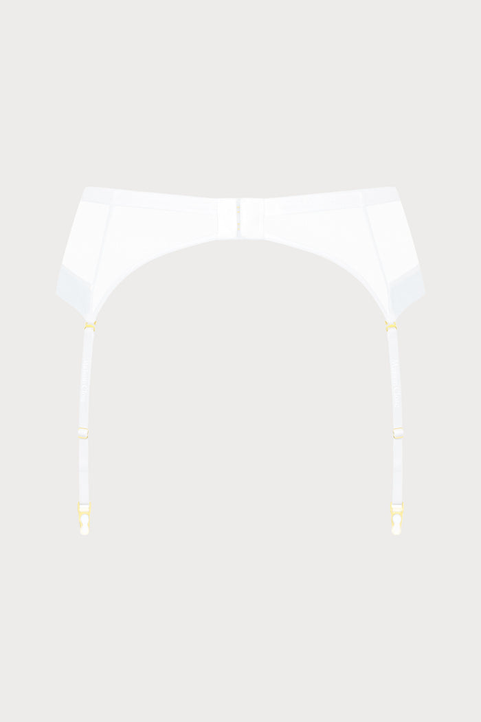 Maison Close Corps à Corps Suspender Belt White
