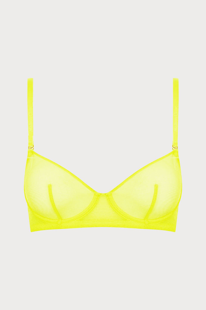 Maison Close Corps à Corps Neon Underwired Bra Yellow