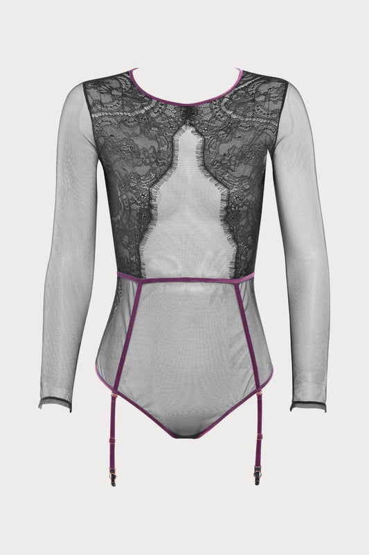 Coup de Foudre Long Sleeve Thong Body, Size S (UK 6-8)
