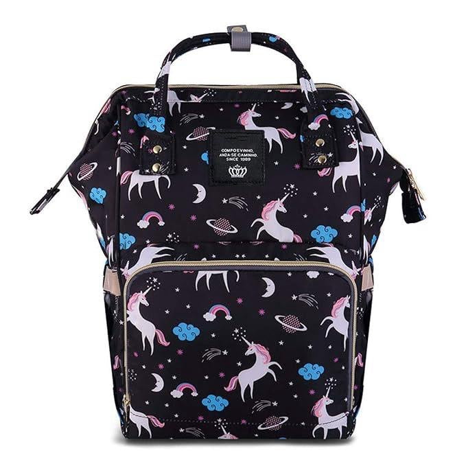 Black Colourfull unicorn