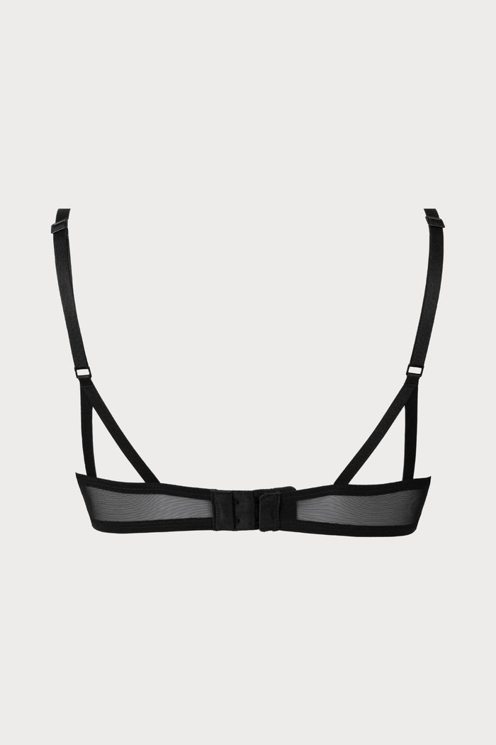 Atelier Amour Dolce Vita Black Underwired Triangle Bra - Naughty Knickers