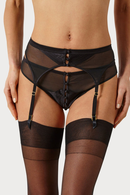Atelier Amour Douce Insomnie Suspender Belt Black